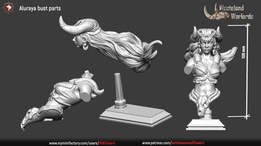 Aluraya Two-Core Bust